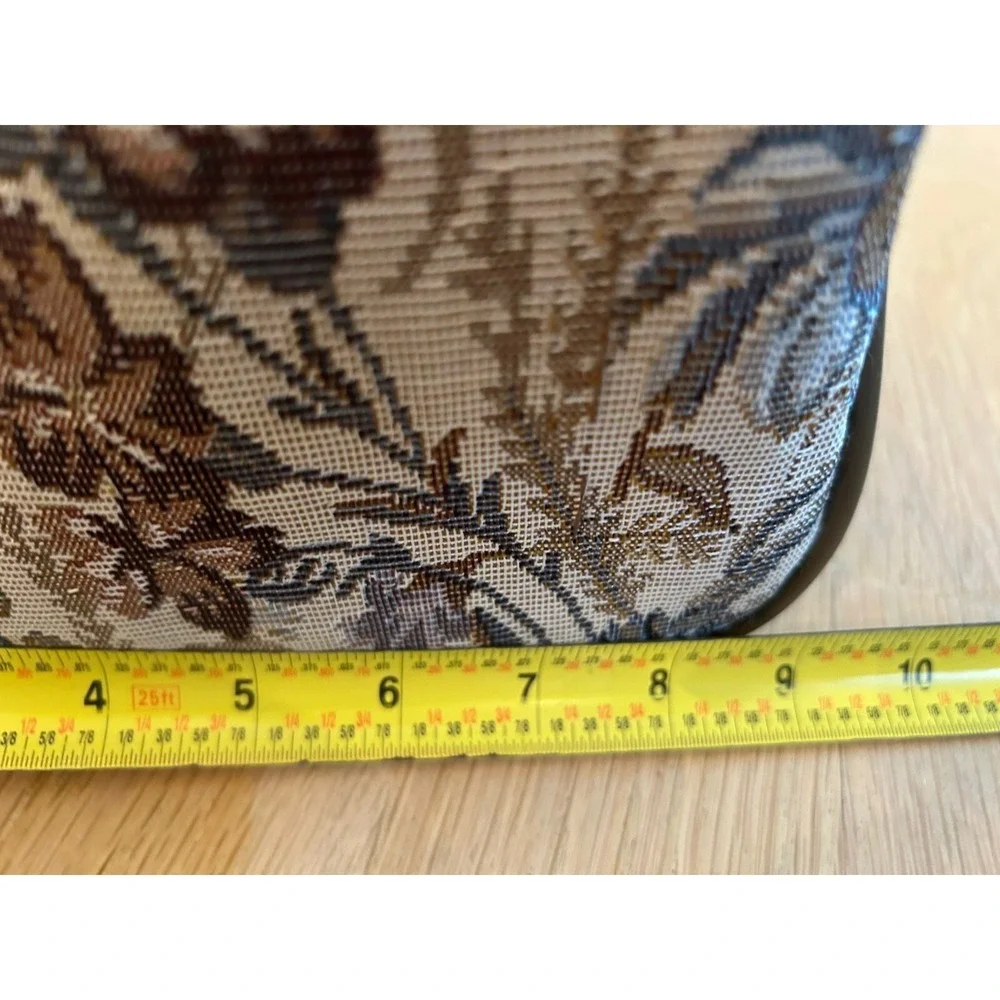 Vintage JORDACHE Floral Tapestry Carry on Duffel Tote Luggage Weekender Bag